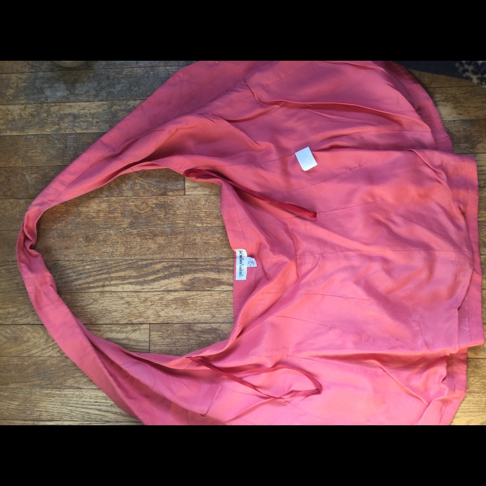 🌺 GRUPPO AMERICANO SEXY Linen HALTER CORAL FESTIVAL  Sz M/L Rare Designer